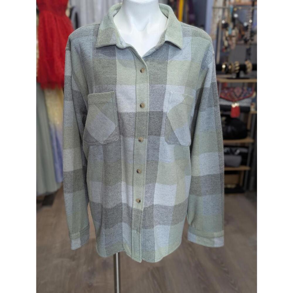 Tobey Shacket Plaid Pattern - Picture 2 of 2